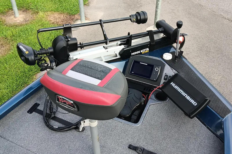 Slide: The Image of 2021 Ranger RT188P boat with Minn Kota Ultrex motor and Humminbird electronics. - 8