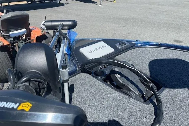 Slide: The Image of 2026 Nitro Z18 Pro boat with Garmin navigation system and Minn Kota trolling motor. - 6