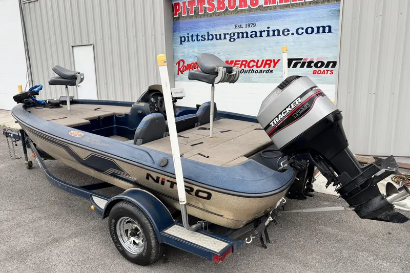 Slide: The Image of 1998 Nitro 800 LXS fishing boat with Tracker motor at Pittsburg Marine. - 10