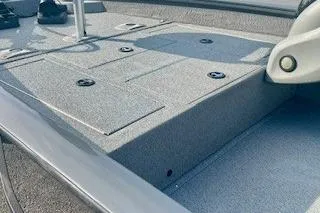 Slide: The Image of 2017 Tracker Pro Team 175 TF boat deck with storage compartments. - 4