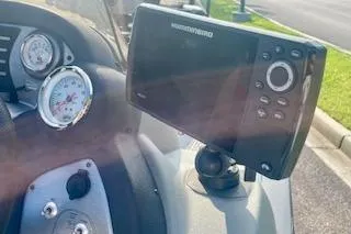 Slide: The Image of 2017 Tracker Pro Team 175 TF dashboard with fishfinder and gauges. - 5