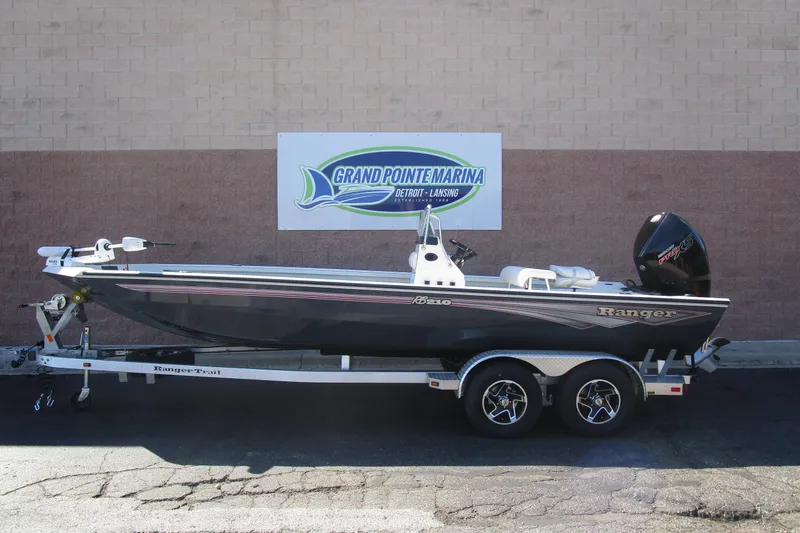 The Image of 2025 Ranger RB210 boat on trailer at Grand Pointe Marina. - 1