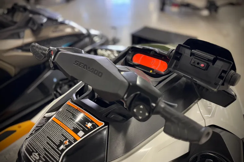 Slide: The Image of 2019 Sea-Doo Fish Pro 155 dashboard and controls, close-up view. - 7