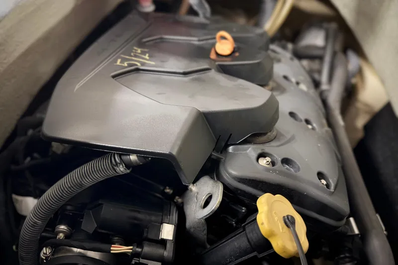 Slide: The Image of 2016 Sea-Doo GTX 155 engine close-up, showcasing detailed components and design. - 10