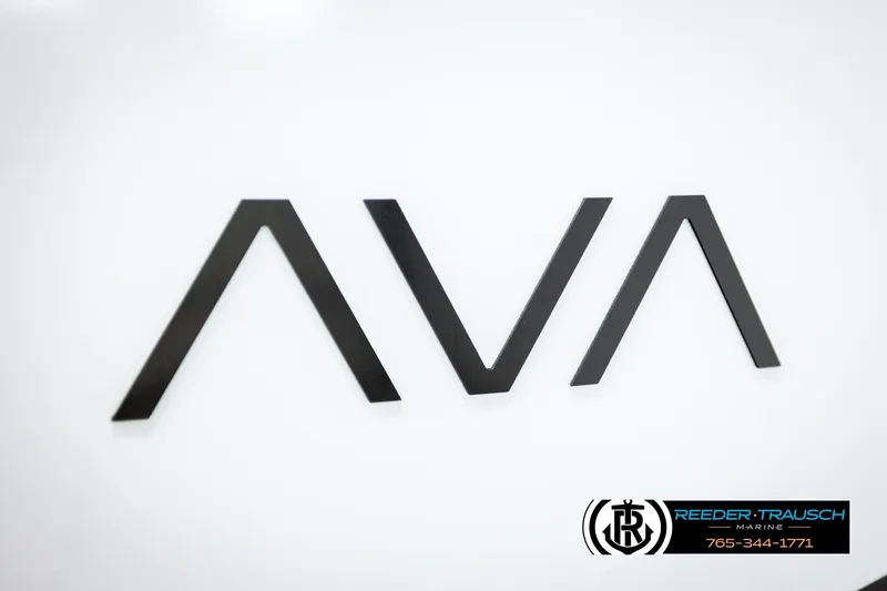 Slide: The Image of 2026 Avalon LSZ VRB logo on white background, Reeder-Trausch Marine branding. - 51