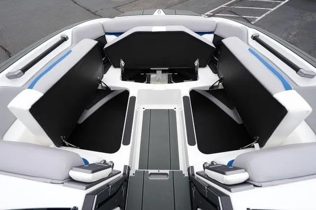 Slide: The Image of 2026 Supra SA boat interior with modern seating and sleek design. - 9
