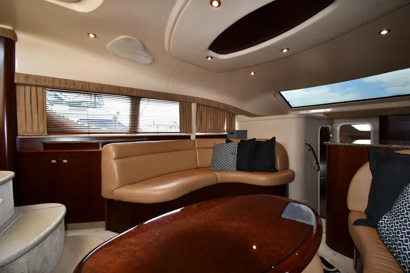 Slide: The Image of Luxurious interior of 2005 Sea Ray 390 Motor Yacht with plush seating and elegant design. - 37