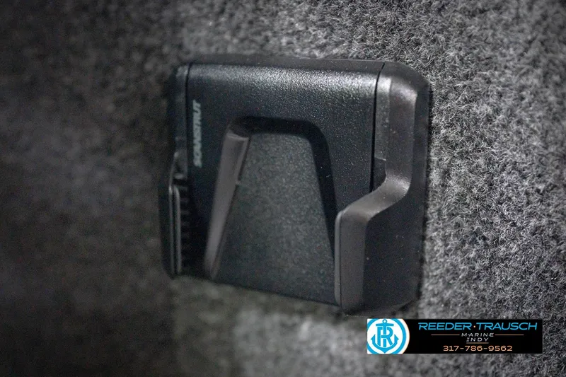 Slide: The Image of Close-up of a 2026 Lund 1650 Rebel XL Sport boat component with textured surface. - 37