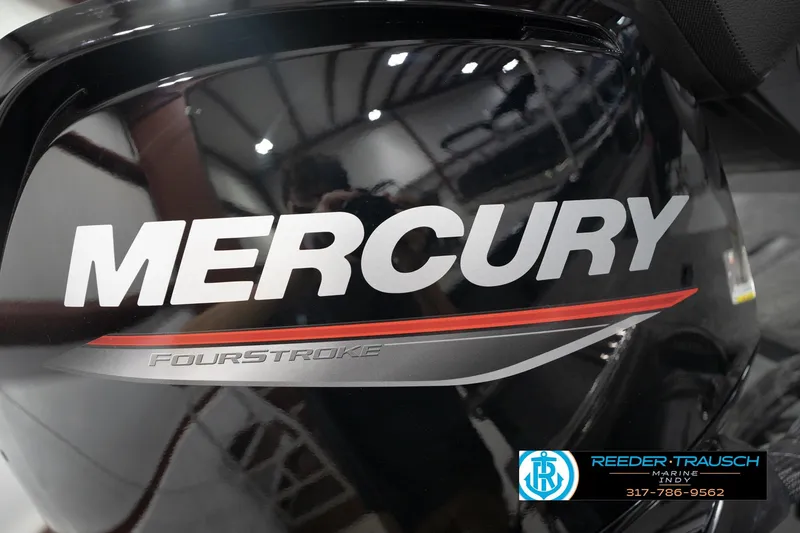 Slide: The Image of Mercury FourStroke engine on 2026 Lund 1650 Rebel XL Sport boat, Reeder-Trausch Marine. - 46