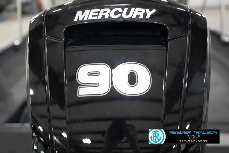 Slide: The Image of Mercury 90 horsepower engine on 2026 Lund 1650 Rebel XL Sport boat. - 47