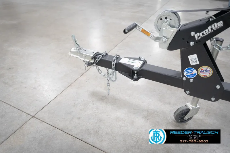 Slide: The Image of Trailer hitch of 2026 Lund 1650 Rebel XL Sport boat on concrete floor. - 52