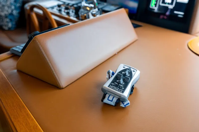 Slide: The Image of Remote control on the helm of a 2013 Ocean Alexander 72 Pilothouse yacht. - 42
