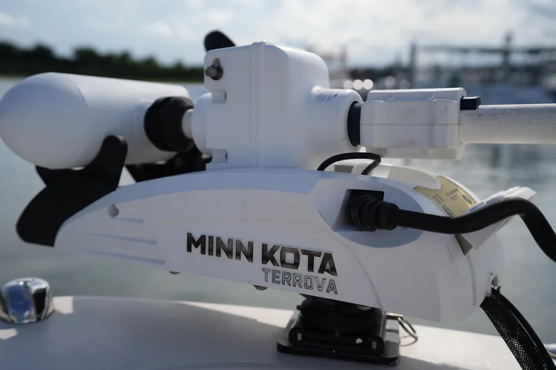 Slide: The Image of Minn Kota Terrova motor on 2018 Grady-White 191 Coastal Explorer boat. - 39