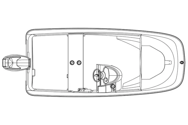 Slide: The Image of Manufacturer Provided Image: Top view line drawing of a 2016 Boston Whaler 130 Super Sport boat. - 12
