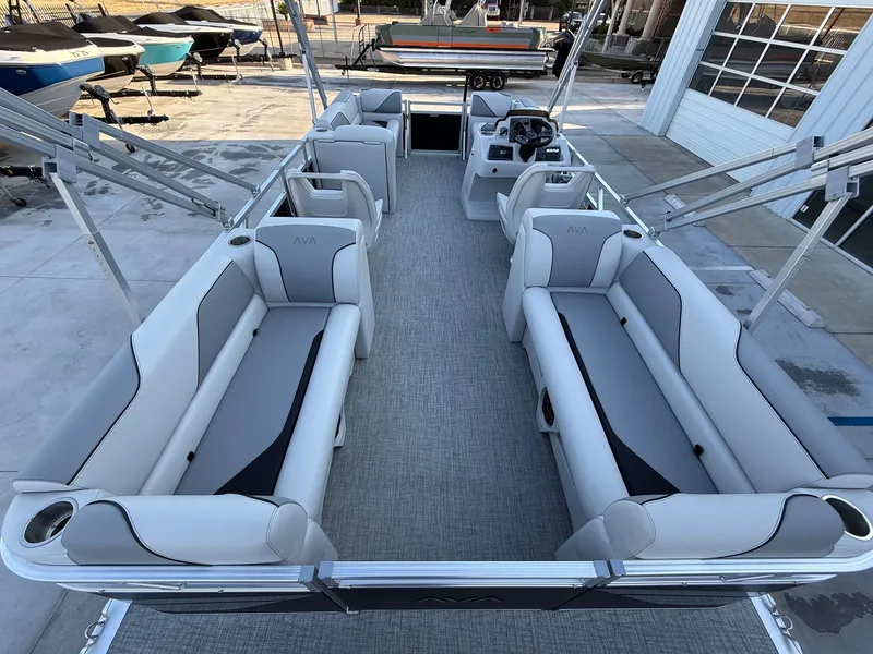 Slide: The Image of Avalon 21' Venture Platinum Quad Lounge w/ 60HP Mercury! 2026 - 7