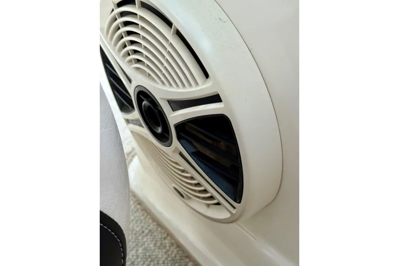 Slide: The Image of Close-up of a speaker on a 2009 Chaparral Sunesta 224 Xtreme boat. - 38