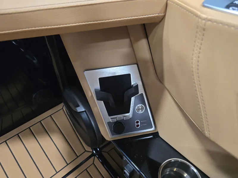 Slide: The Image of Interior of 2026 MasterCraft XT20 with modern seating and dashboard. - 24