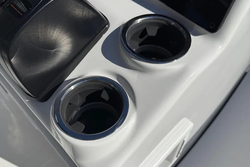 Slide: The Image of Yamaha control panel on 2026 Tidewater 180CC boat dashboard. - 11