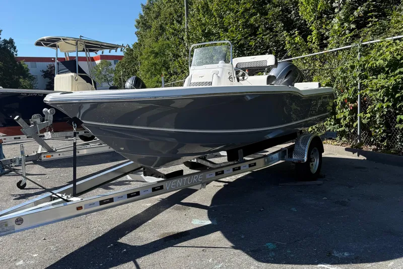 Slide: The Image of 2026 Tidewater 180CC boat with Yamaha outboard motor, featuring sleek design and comfortable seating. - 5