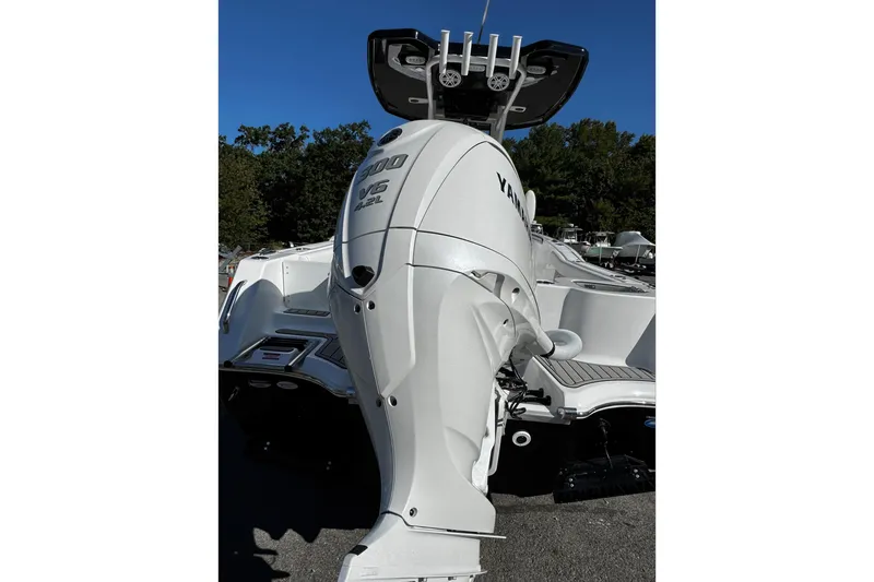 Slide: The Image of 2026 Tidewater 232 CC Adventure boat with Yamaha 300 V6 engine, Seakeeper Ride Stabilized. - 8