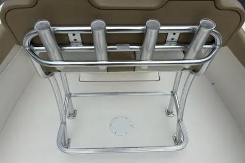 Slide: The Image of 2018 Key West 239 FS boat rod holders and seating area. - 7