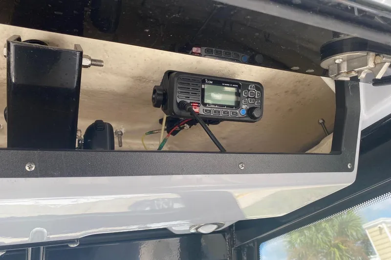 Slide: The Image of 2021 Robalo R272 Center Console with Icom marine radio installed. - 18