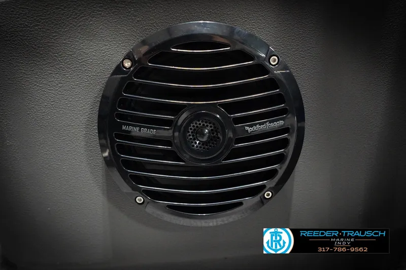 Slide: The Image of Close-up of textured flooring on a 2026 Bennington 22 SSB boat interior. - 49