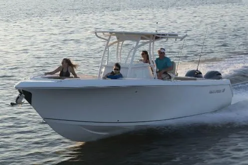 Slide: The Image of Manufacturer Provided Image: 2019 Sailfish 270 CC boat cruising with passengers on a sunny day. - 31