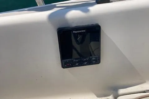 Slide: The Image of Raymarine device on 1985 O'Day 28 sailboat, mounted on white surface. - 20