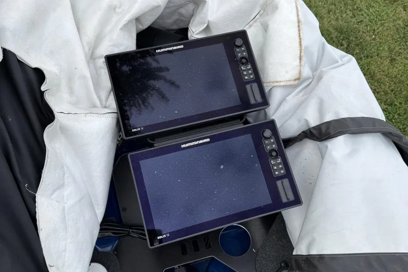 Slide: The Image of 2021 Skeeter FXR21 Apex boat interior with spacious deck and seating. - 6