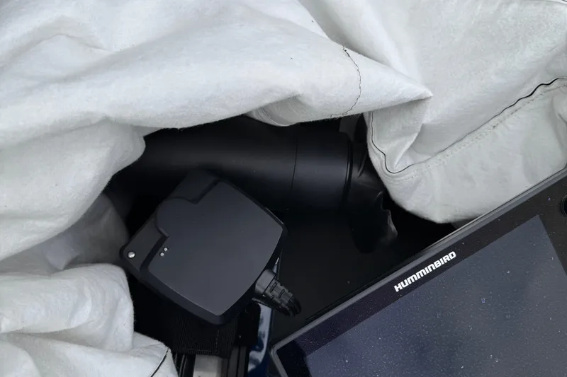 Slide: The Image of Humminbird Solix 12 fish finder on 2021 Skeeter FXR21 Apex boat dashboard. - 7