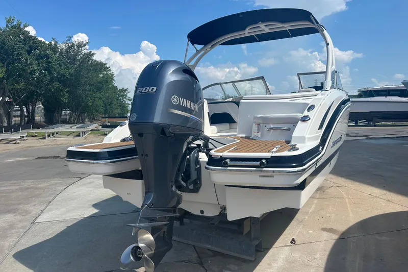 Slide: The Image of 2016 Chaparral 230 Suncoast boat with sleek design and modern features. - 3