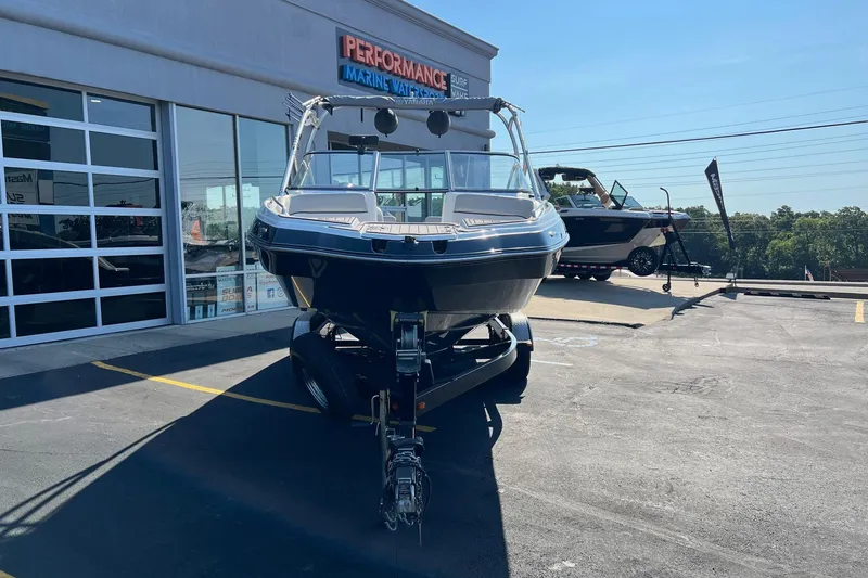 Slide: The Image of 2011 Yamaha Boats AR240 HO on trailer at marine dealership. - 8