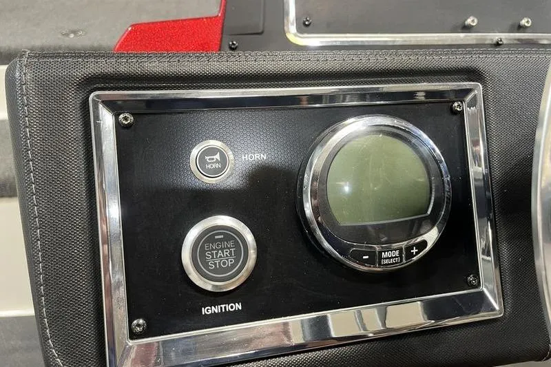 Slide: The Image of Dashboard of 2022 Ranger Z520R with ignition and horn controls. - 11