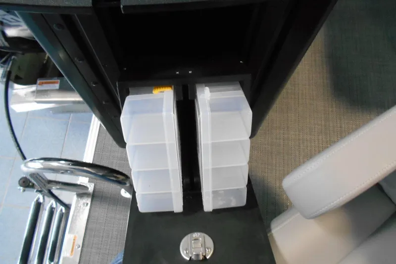 Slide: The Image of Fishing tackle storage on 2025 Crest Classic Fish 220 boat. - 9