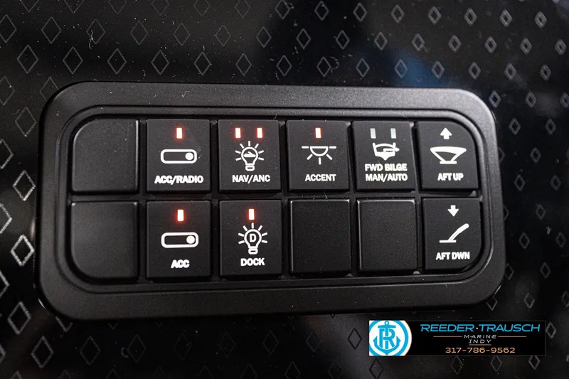 Slide: The Image of Rockford Fosgate PMX-1 stereo system in 2026 Bennington 22 MFB boat. - 34