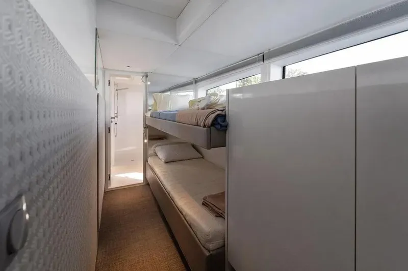 Slide: The Image of Interior of 2019 DutchCraft 56 Open yacht with bunk beds and modern design. - 28