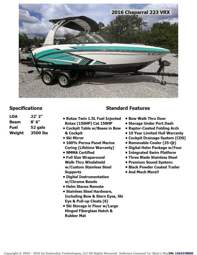 Slide: The Image of Chaparral Vortex 223 VRX 2016 - 2
