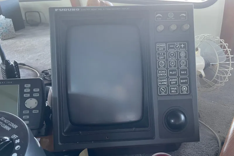 Slide: The Image of Furuno marine radar system on 1978 Delta Marine 43 Trawler boat. - 28