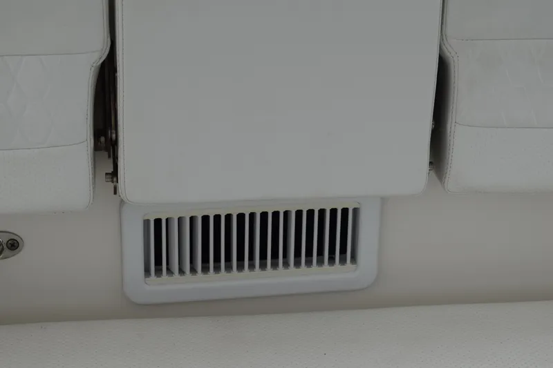 Slide: The Image of Fire extinguisher in 2022 Pursuit OS 355 Offshore boat compartment. - 266