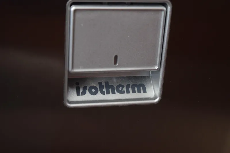 Slide: The Image of Close-up of Yamaha Saltwater Series II propeller on 2022 Pursuit OS 355 Offshore boat. - 451