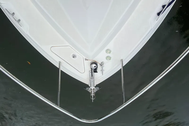 Slide: The Image of Bow of a 2014 Wellcraft 340 Coastal boat with anchor, viewed from above. - 11