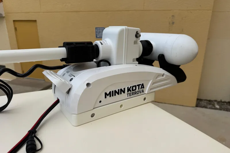 Slide: The Image of Minn Kota Terrova trolling motor on 2020 Scout 235 XSF boat. - 4