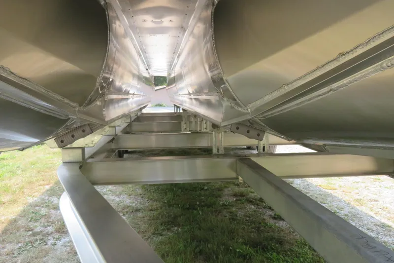 Slide: The Image of Underneath view of 2026 Avalon 2785 Excalibur LTD Tri-toon in Sarasota, FL. - 10