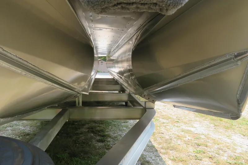 Slide: The Image of Underneath view of 2026 Avalon 2785 Excalibur LTD Tri-toon in Sarasota, FL. - 11