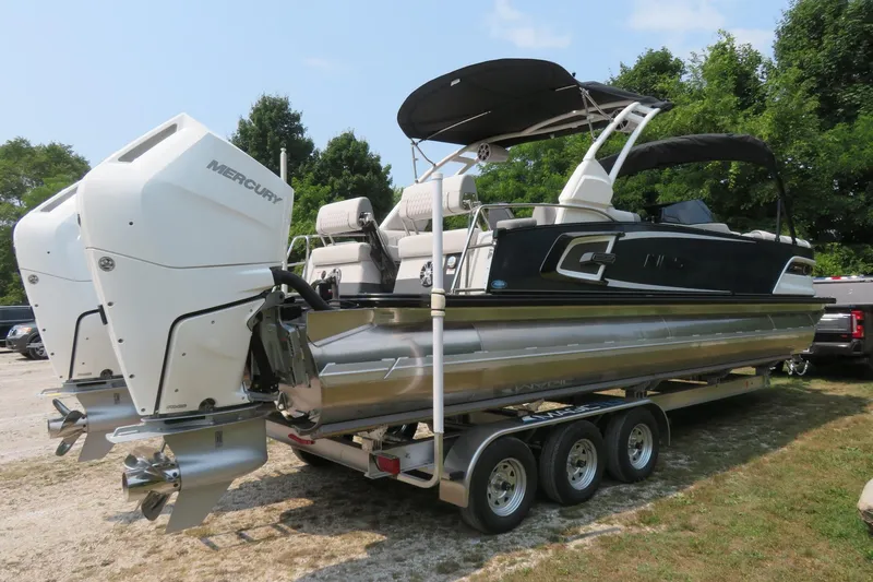 Slide: The Image of 2026 Avalon 2785 Excalibur LTD Quad Lounger Tri-toon with Mercury engines, Sarasota, FL. - 5