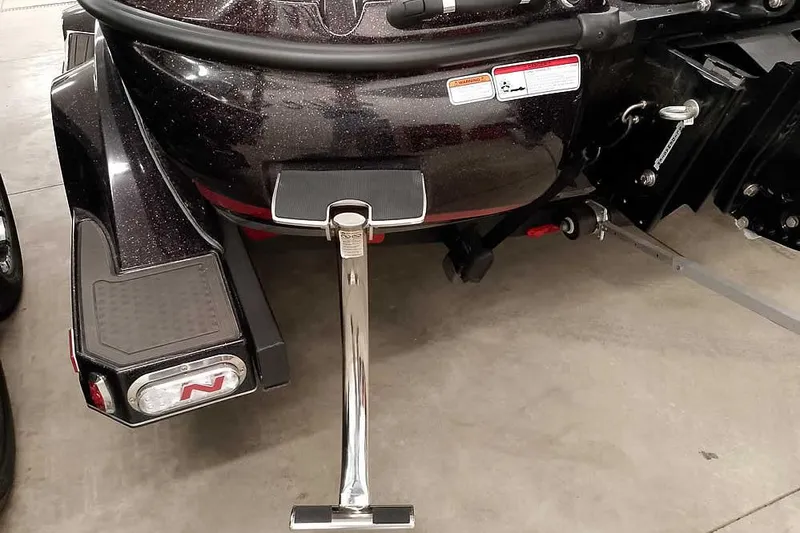 Slide: The Image of 2022 Nitro Z19 SC boat trailer with chrome step and black finish. - 15