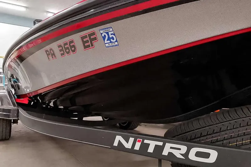 Slide: The Image of 2022 Nitro Z19 SC boat with registration PA 366 EF on trailer. - 5