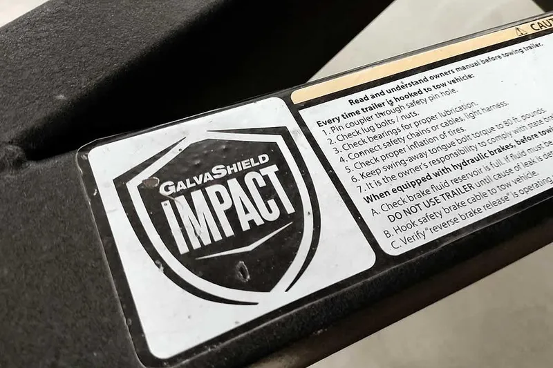 Slide: The Image of Sticker on Nitro Z19 SC 2022 trailer with GalvaShield Impact instructions. - 8