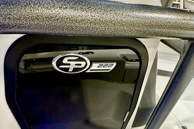 Slide: The Image of 2026 Sea Pro 202 Center Console boat emblem and design detail. - 23